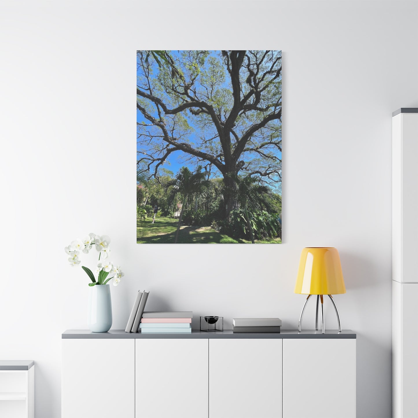 Nature-Inspired Stretched Canvas Art - Large Tree Print