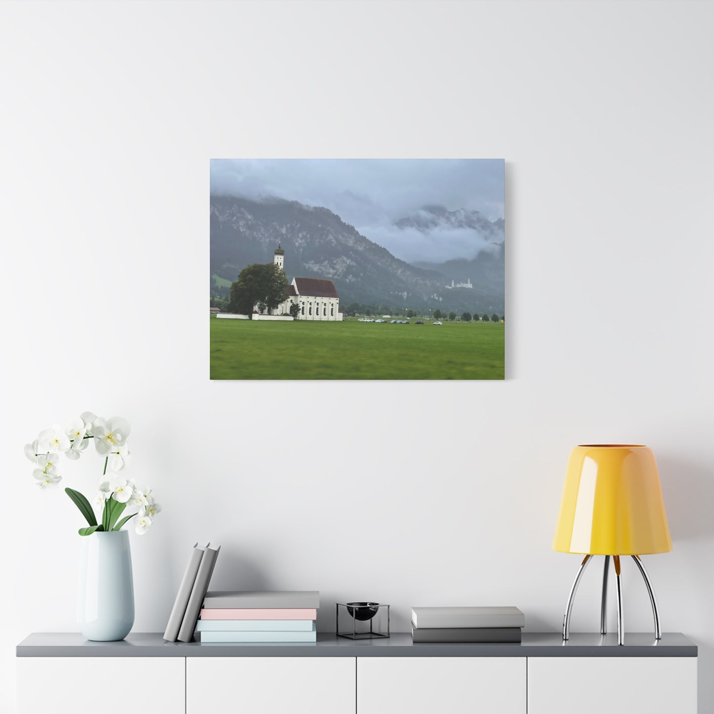 Scenic Matte Canvas Art - Tranquil Mountain Landscape Germany
