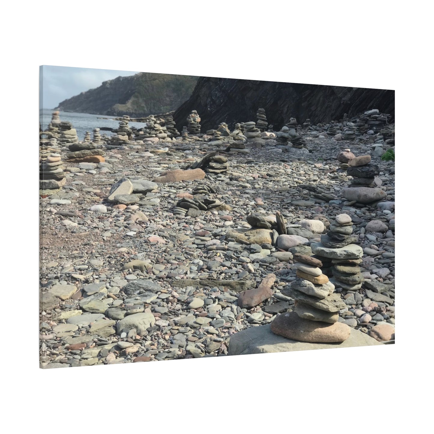 Peaceful Rock Stack Art Canvas - Nature-Inspired Wall Decor