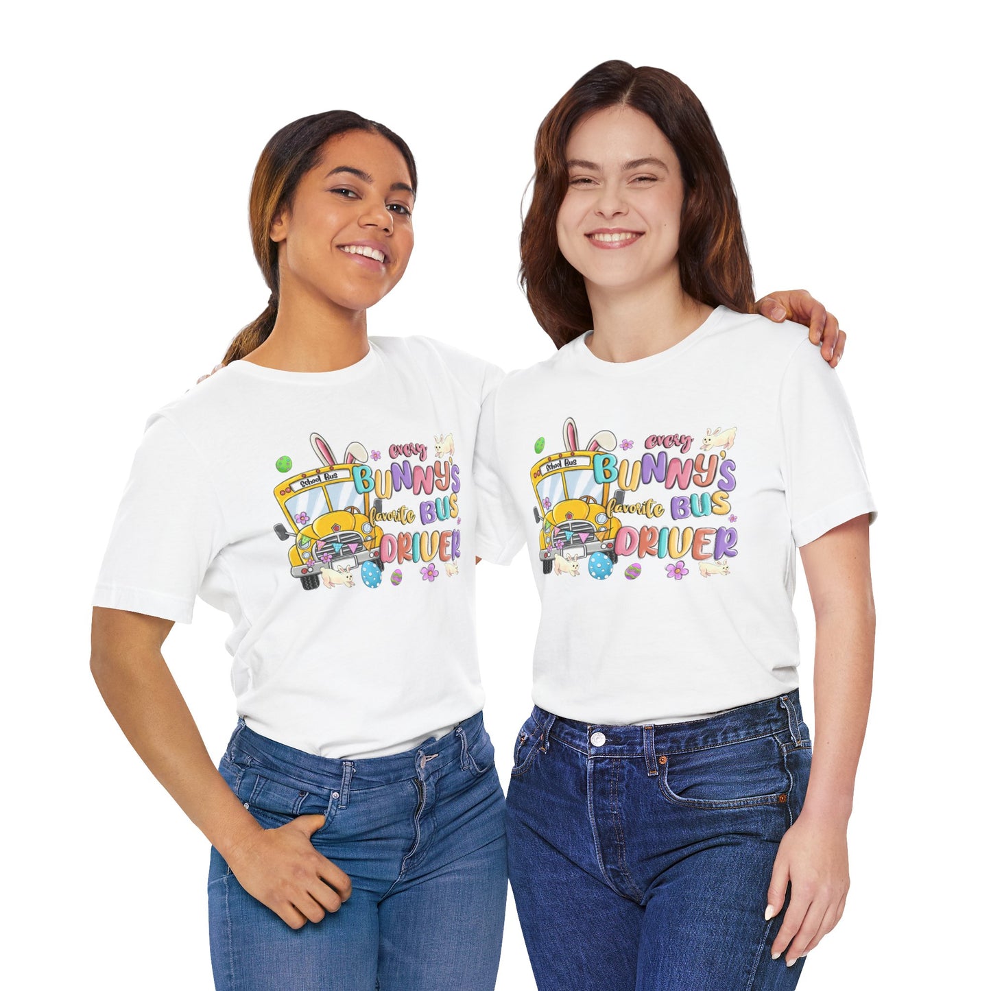 Every Bunny's Favorite Bus Driver Unisex Tee - Fun Easter T-Shirt for Kids and Adults