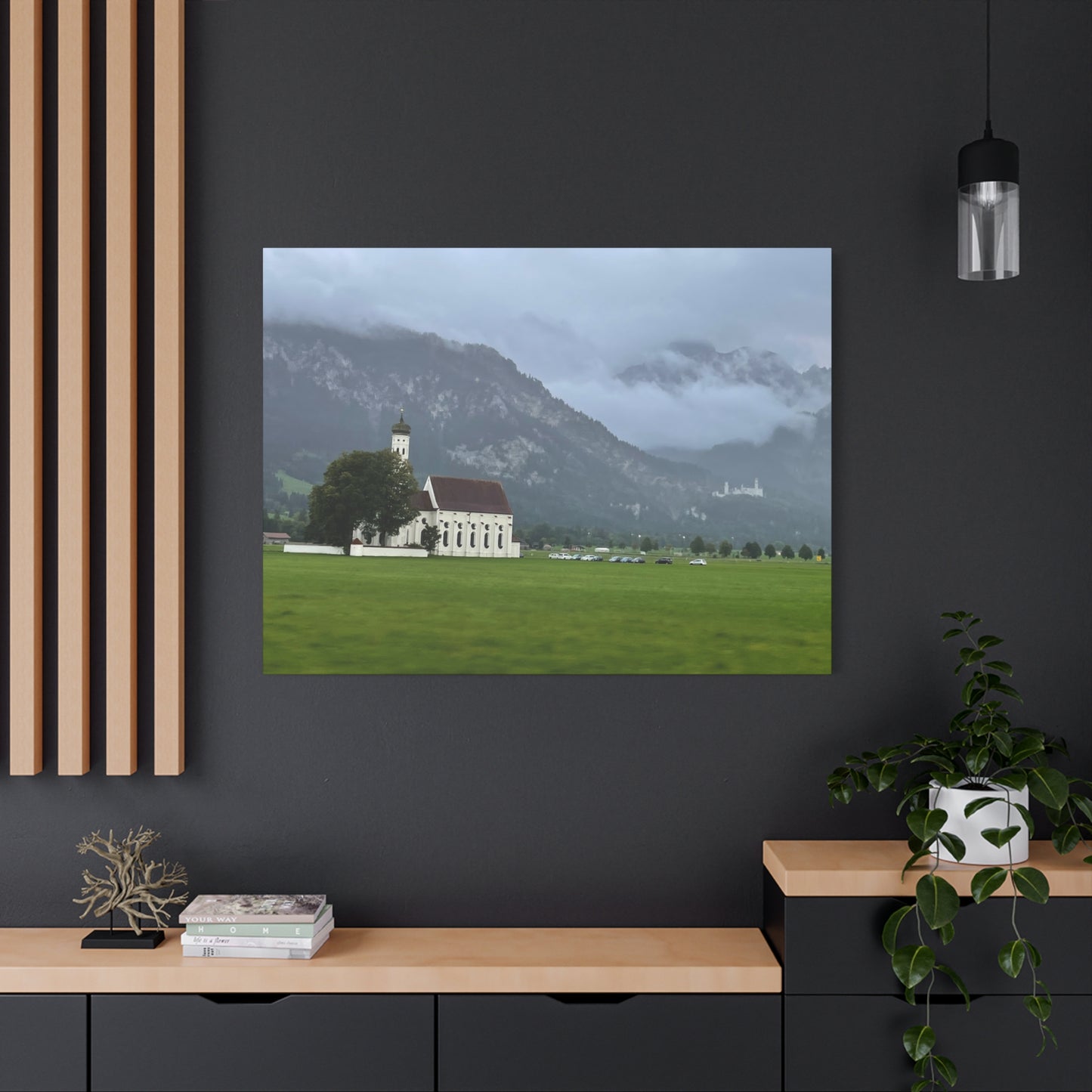 Scenic Matte Canvas Art - Tranquil Mountain Landscape Germany