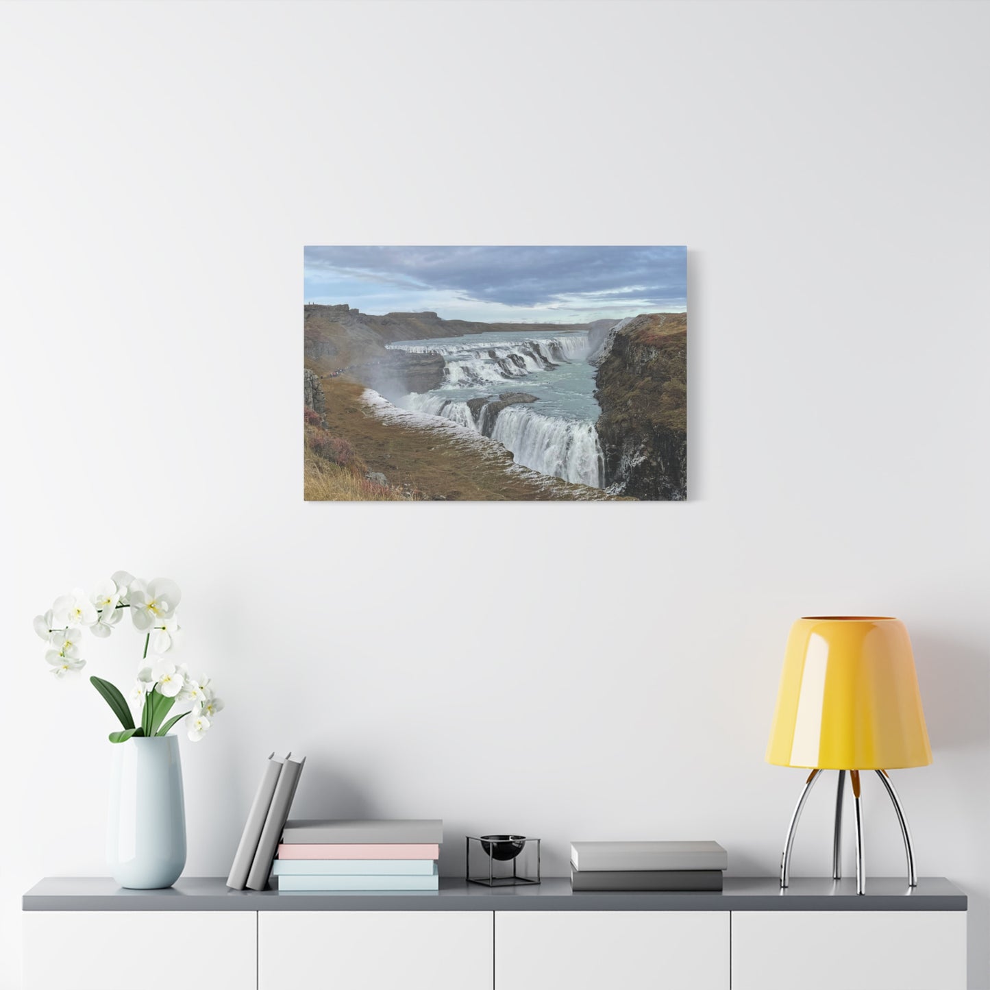 Serene Waterfall Canvas Wall Art - Tranquil Nature Decor