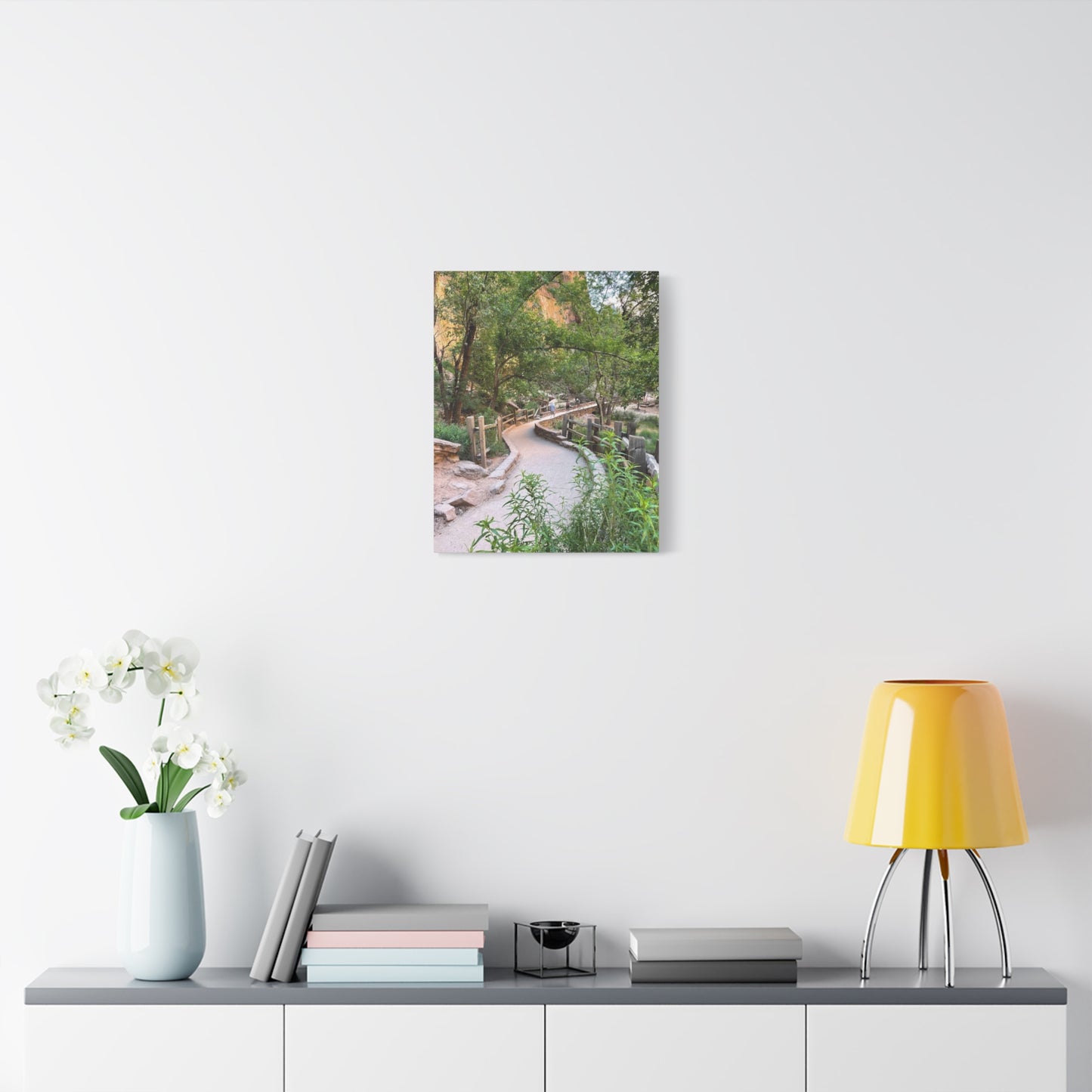 Nature Path Matte Canvas Wall Art - Scenic Landscape Decor