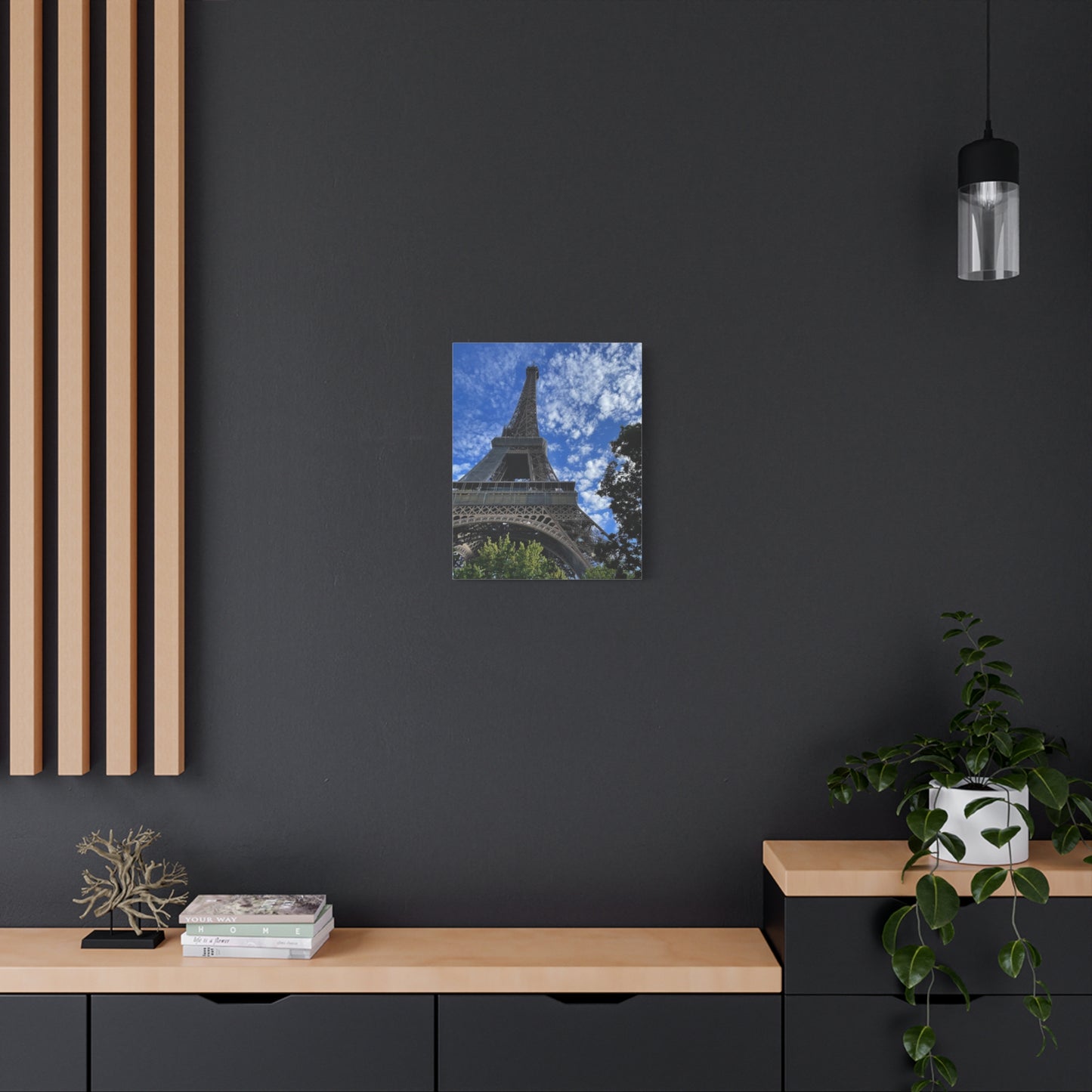 Eiffel Tower Canvas Wall Art – Stretched Matte Print for Paris Lovers