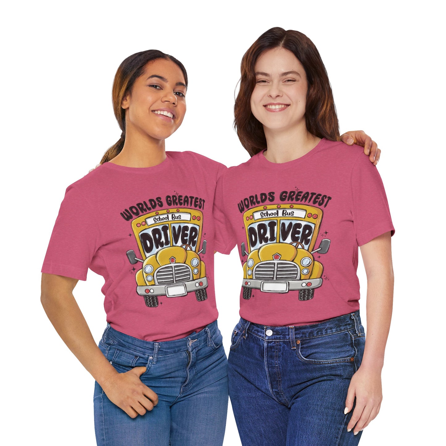 World's Greatest School Bus Driver Tee - Unisex Jersey Short Sleeve