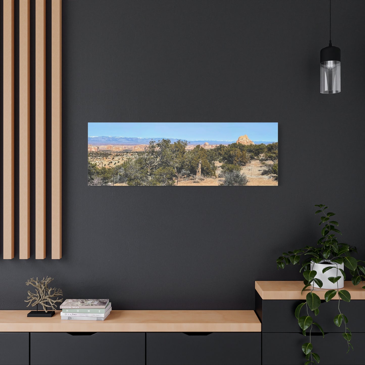 Desert Landscape Canvas Wall Art – 1.25" Matte Stretched Decor for Nature Lovers