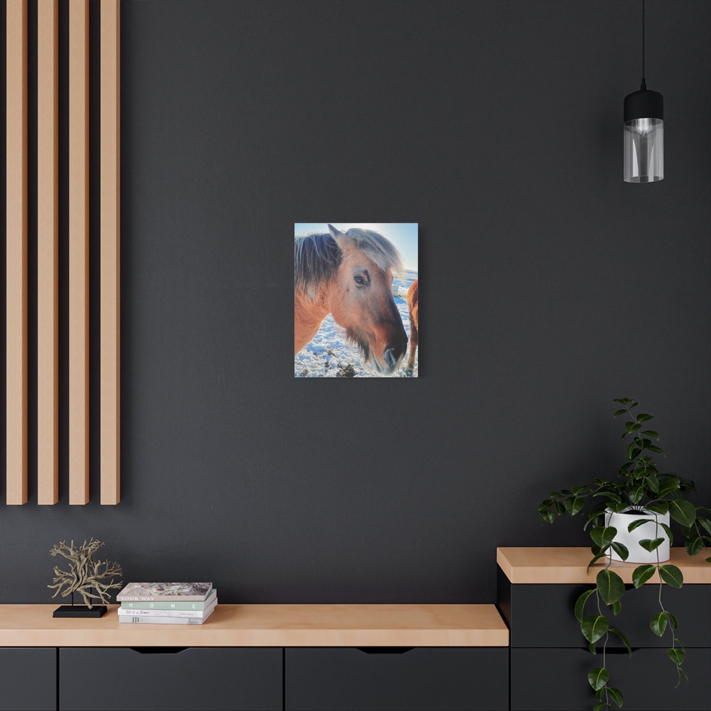 Beautiful Horse Canvas Wall Art - Stretched Matte Print for Animal Lovers