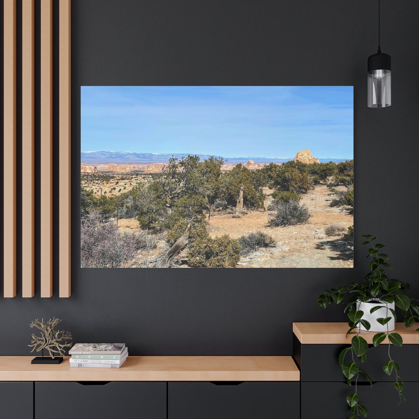 Desert Landscape Canvas Wall Art – 1.25" Matte Stretched Decor for Nature Lovers