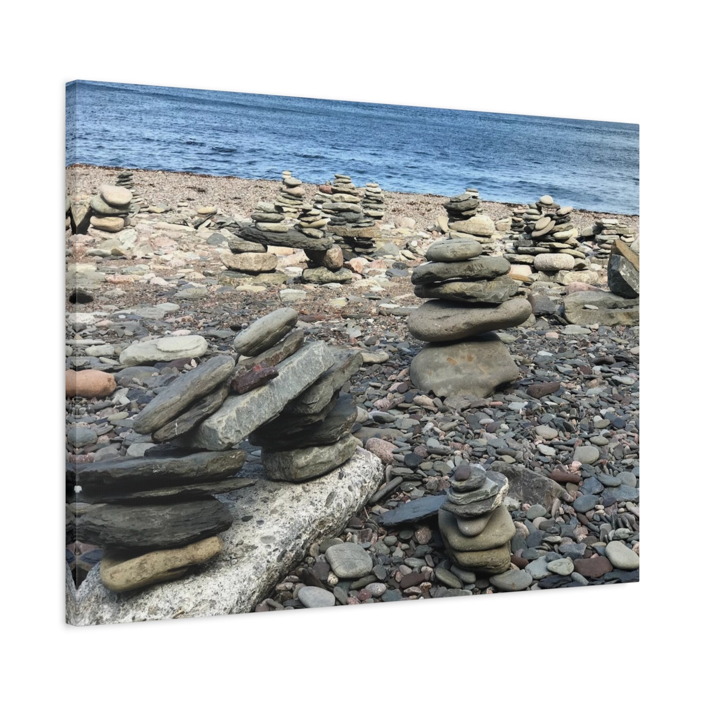 Tranquil Stone Stack Canvas Wall Art, Inspirational Home Decor, Serenity Gift, Nature Photography, Relaxing Living Room Art