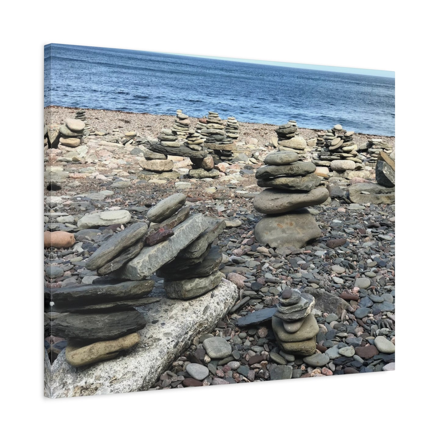 Tranquil Stone Stack Canvas Wall Art, Inspirational Home Decor, Serenity Gift, Nature Photography, Relaxing Living Room Art