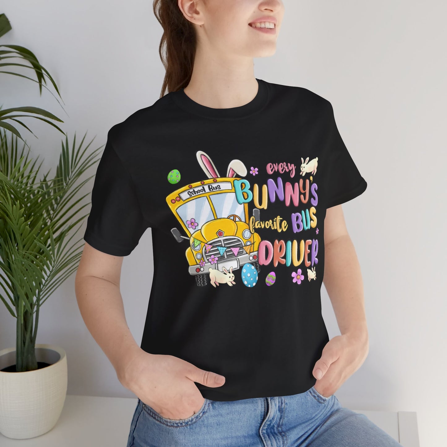Every Bunny's Favorite Bus Driver Unisex Tee - Fun Easter T-Shirt for Kids and Adults