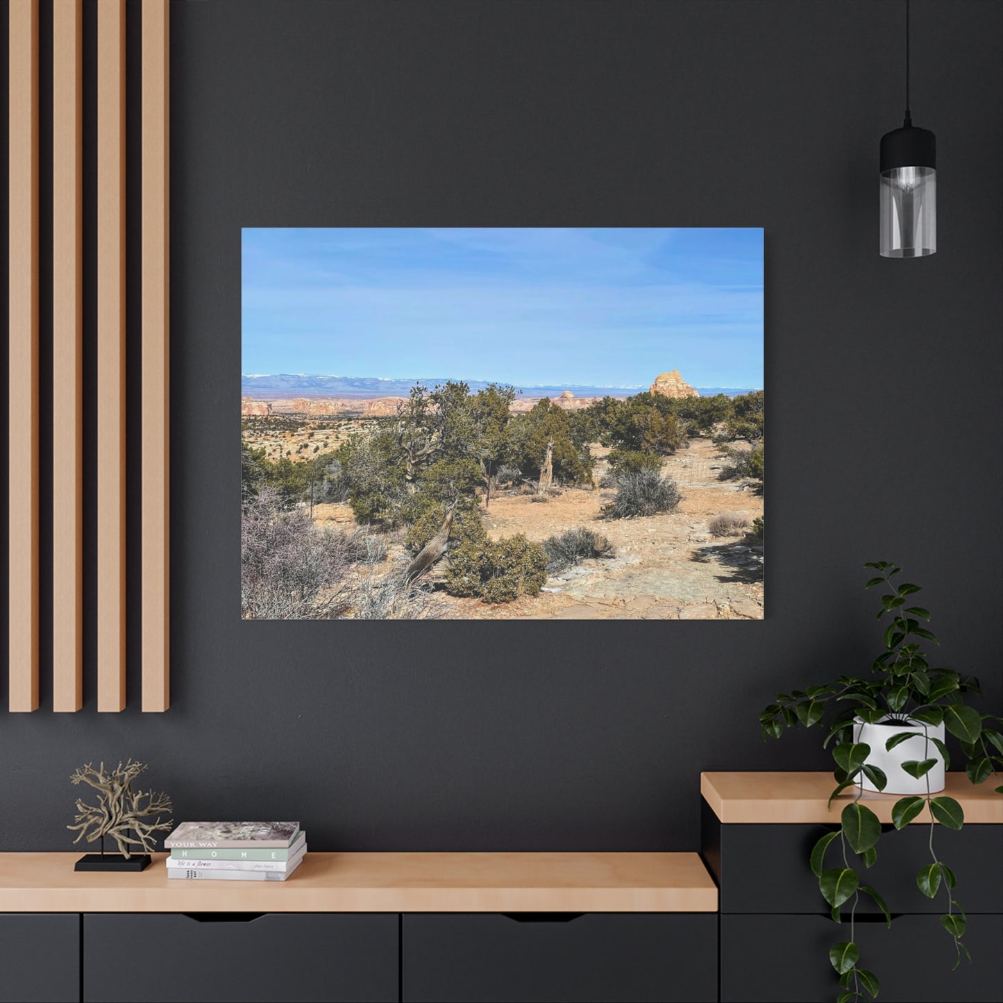 Desert Landscape Canvas Wall Art – 1.25" Matte Stretched Decor for Nature Lovers