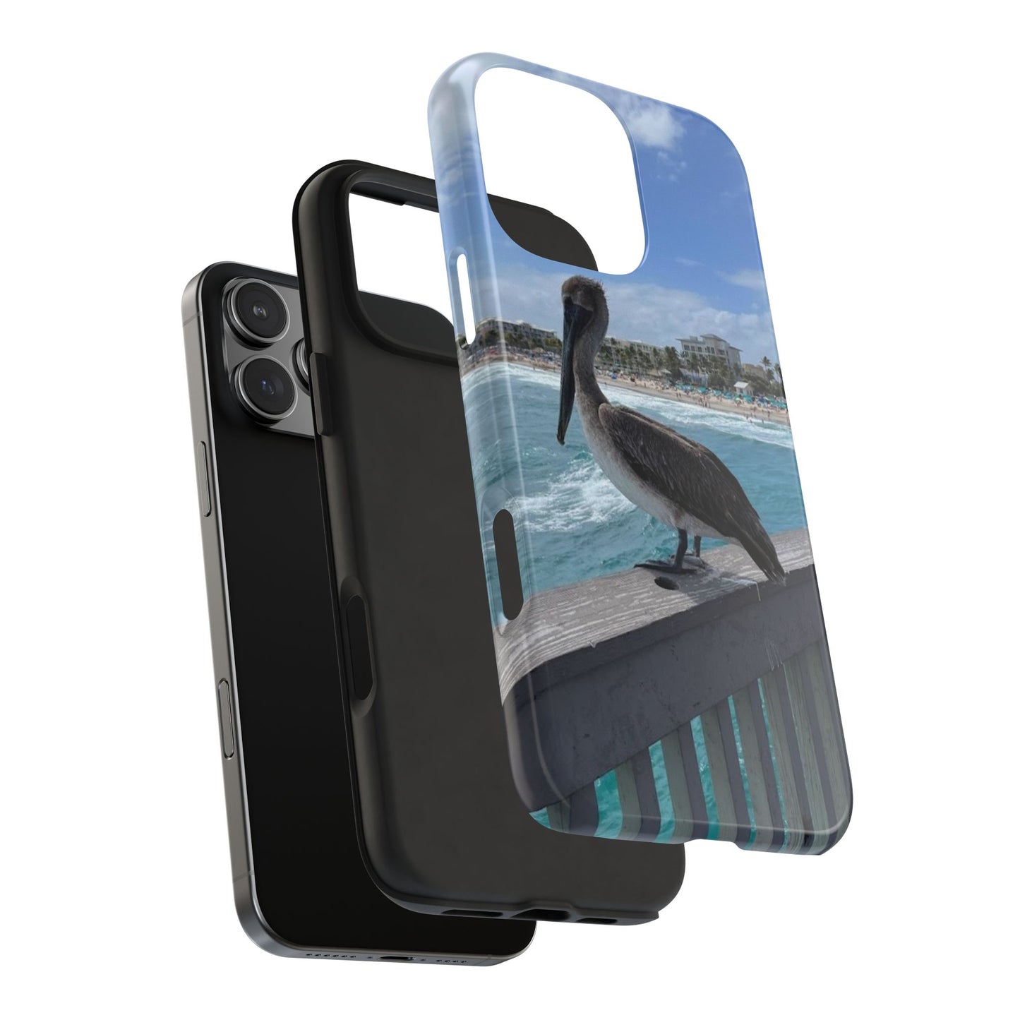 Coastal Pelican Tough Phone Cases - Durable Protection with Ocean Vibe