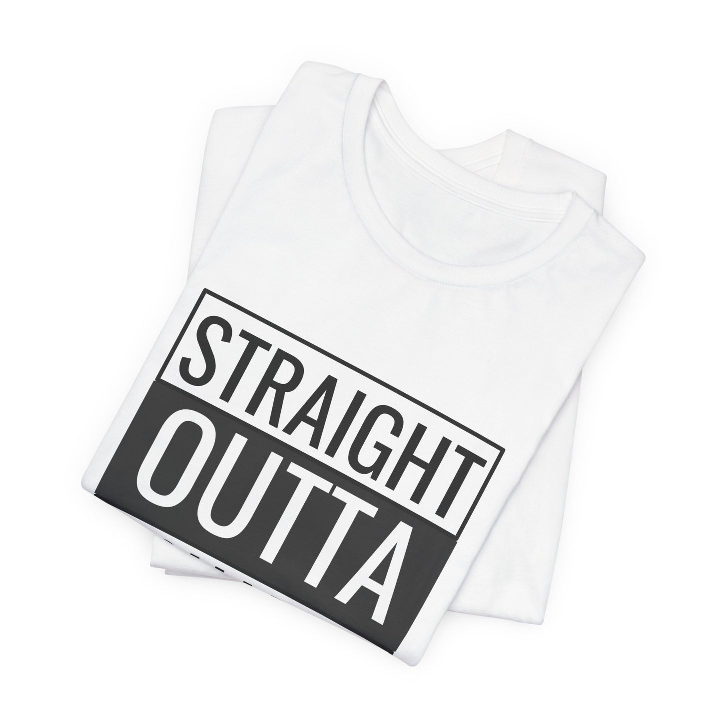 Straight Outta Shape Unisex Tee - Funny Workout T-Shirt for Fitness Enthusiasts