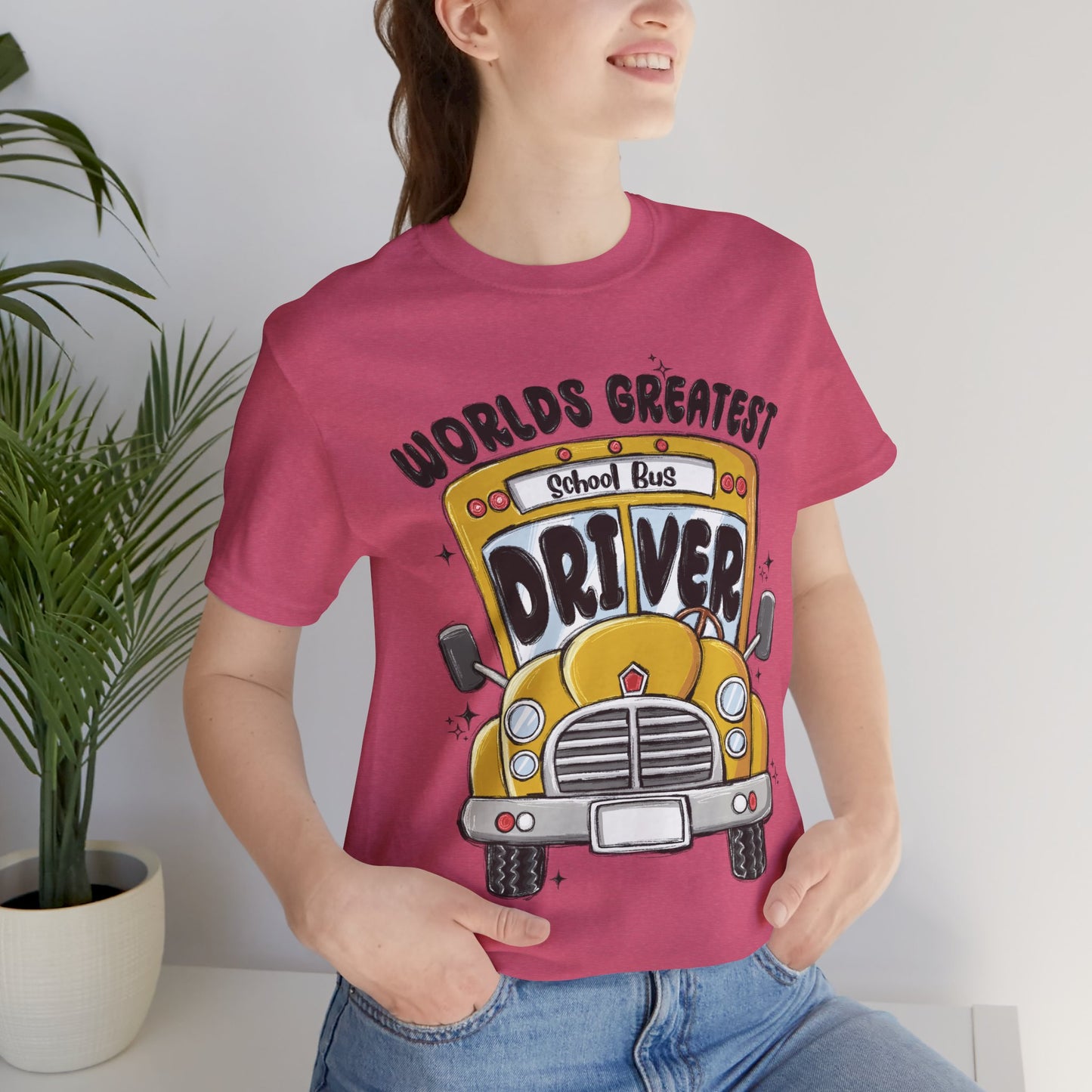 World's Greatest School Bus Driver Tee - Unisex Jersey Short Sleeve