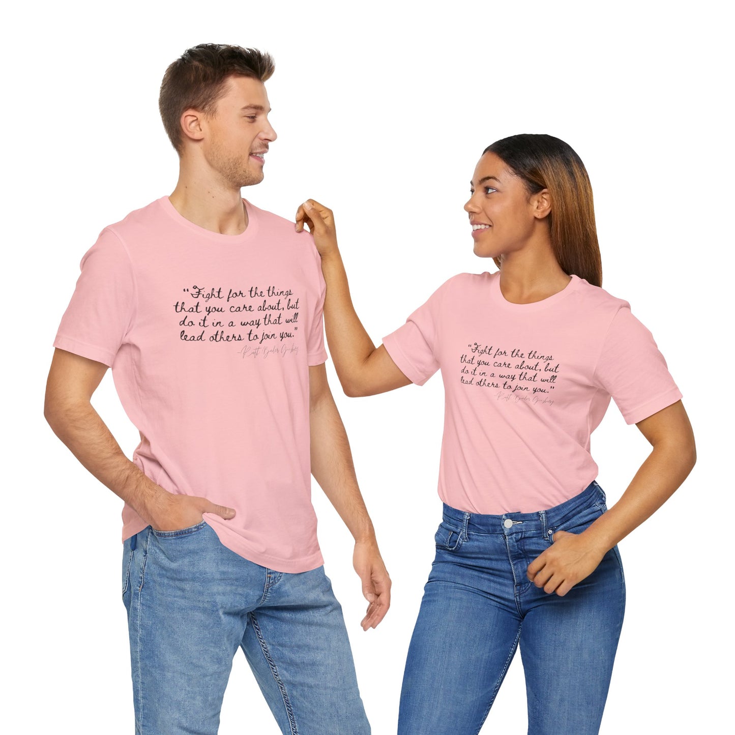 Inspirational Unisex Short Sleeve Tee – "Fight for the Things You Care About"