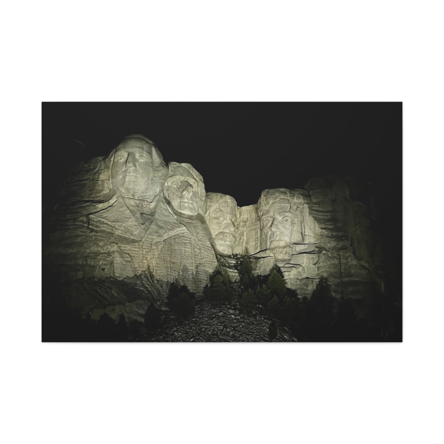 Mount Rushmore Matte Canvas Wall Art - Stretched, 1.25"