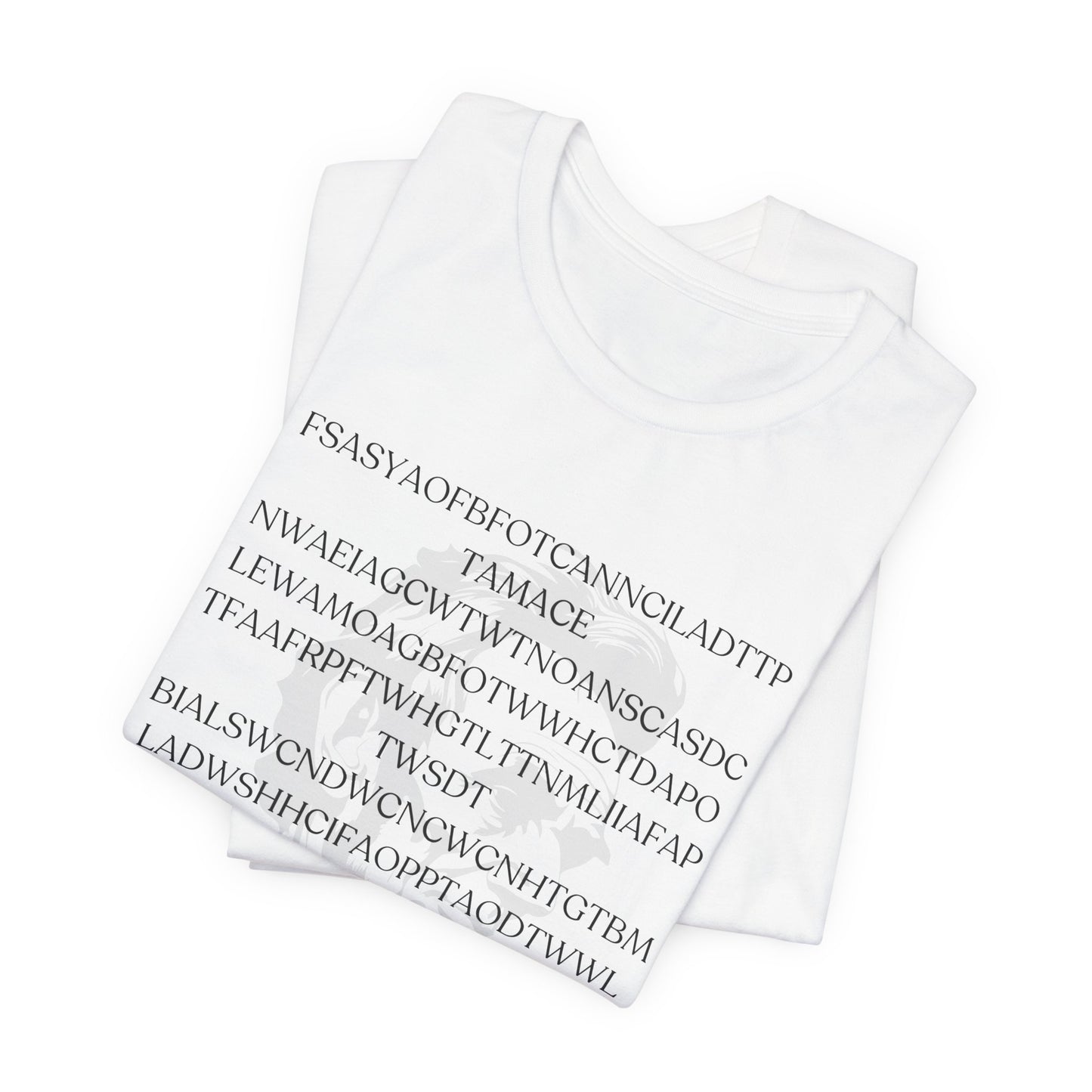 Lincoln's Gettysburg Address Unisex Jersey Short Sleeve Tee with Text Design