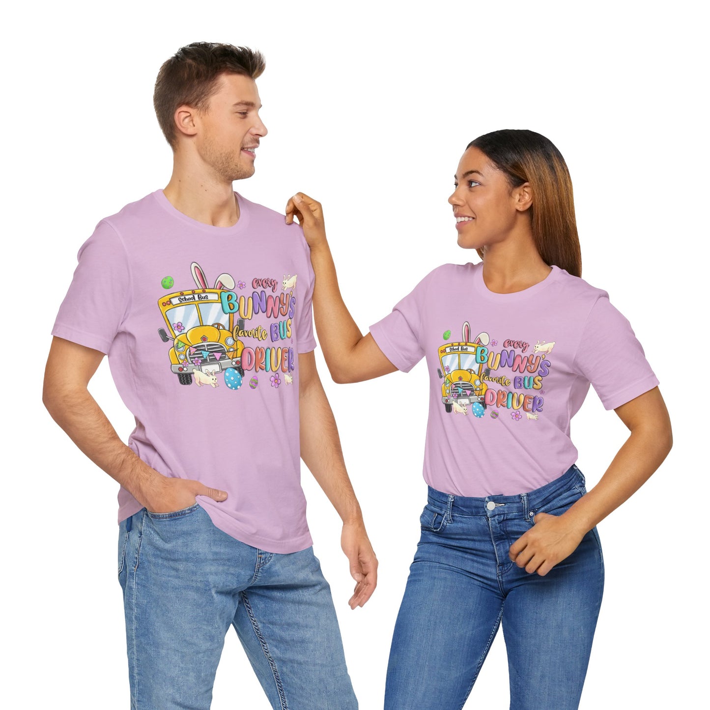 Every Bunny's Favorite Bus Driver Unisex Tee - Fun Easter T-Shirt for Kids and Adults