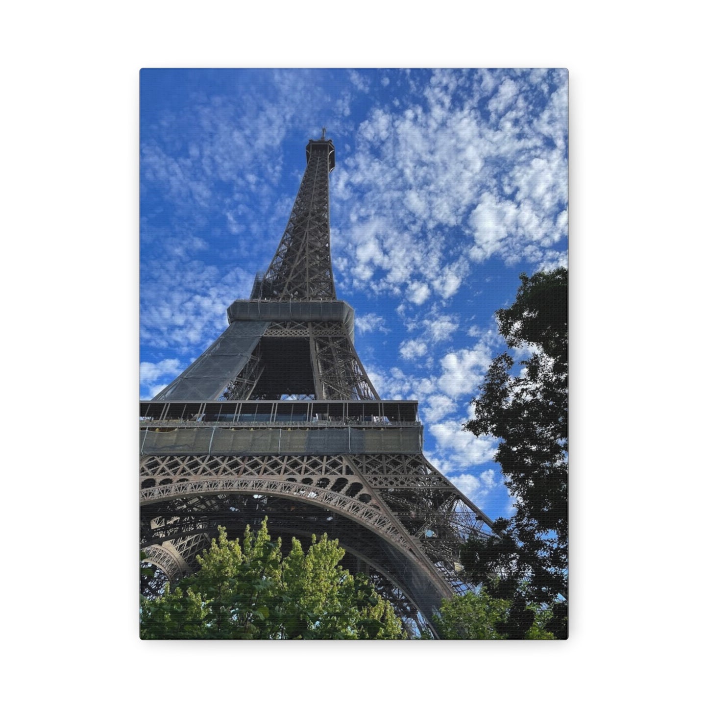 Eiffel Tower Canvas Wall Art – Stretched Matte Print for Paris Lovers
