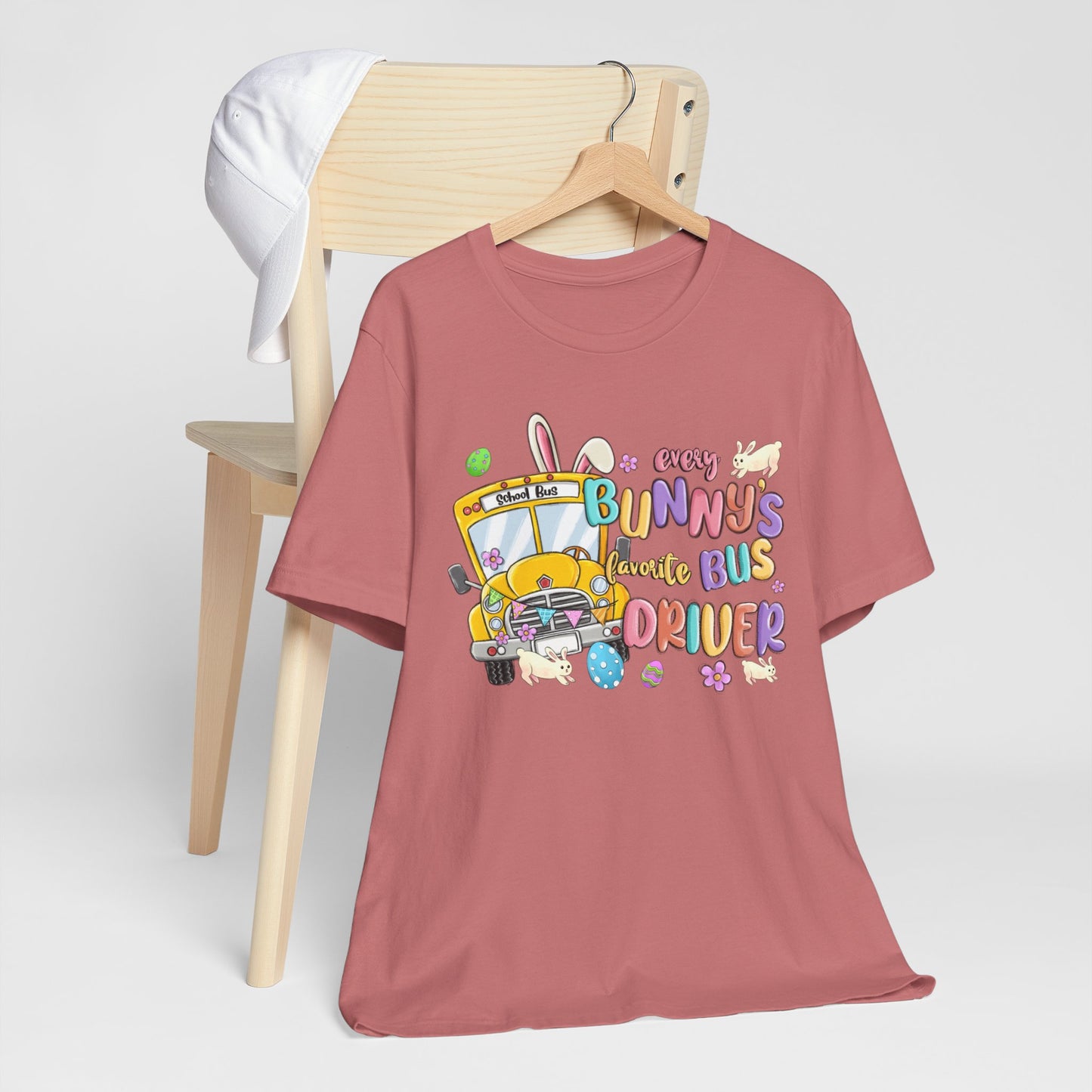 Every Bunny's Favorite Bus Driver Unisex Tee - Fun Easter T-Shirt for Kids and Adults