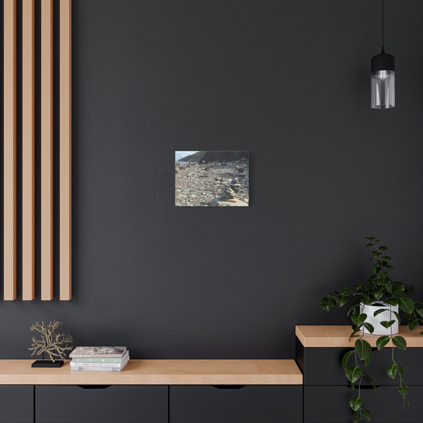 Peaceful Rock Stack Art Canvas - Nature-Inspired Wall Decor