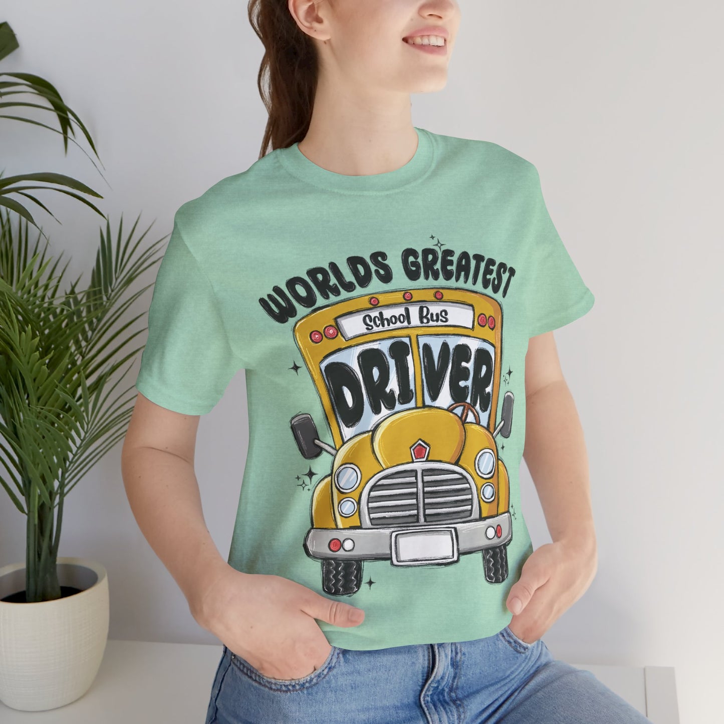 World's Greatest School Bus Driver Tee - Unisex Jersey Short Sleeve