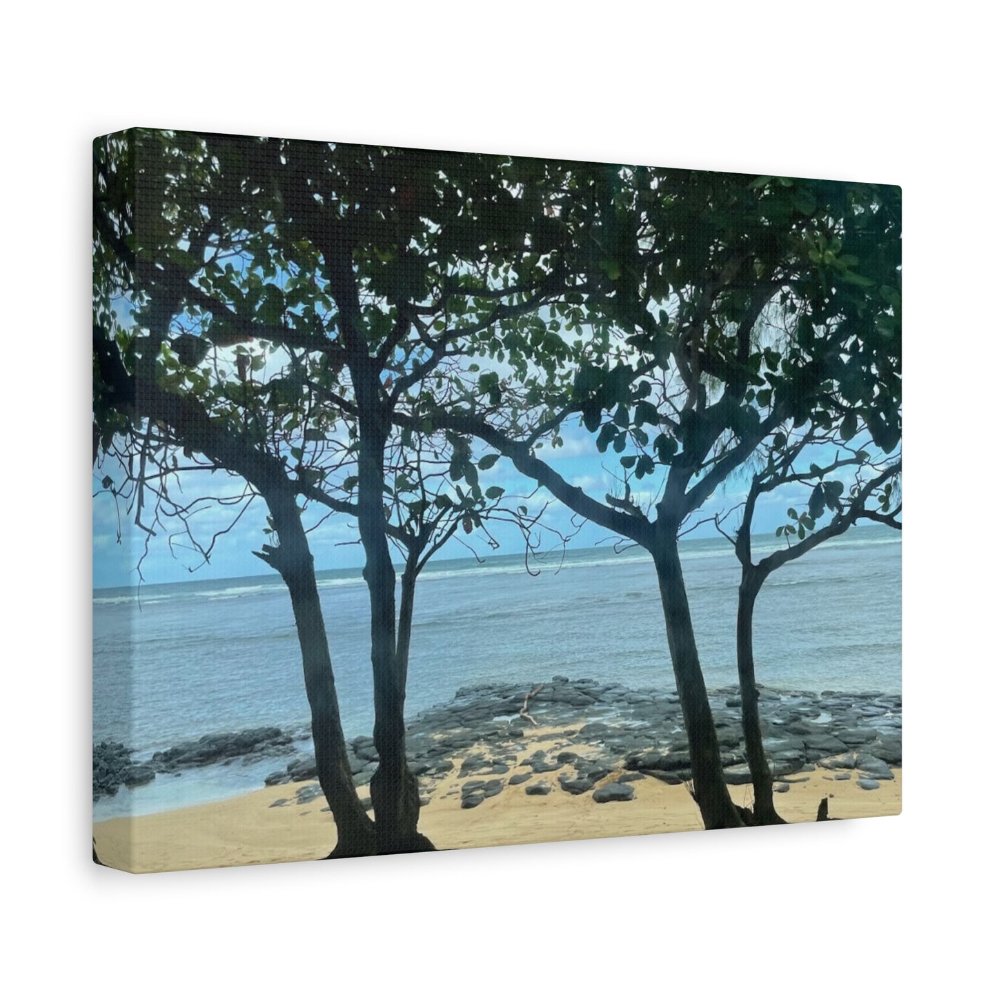 Serene Beach Landscape Canvas Print - Tranquil Coastal Wall Art