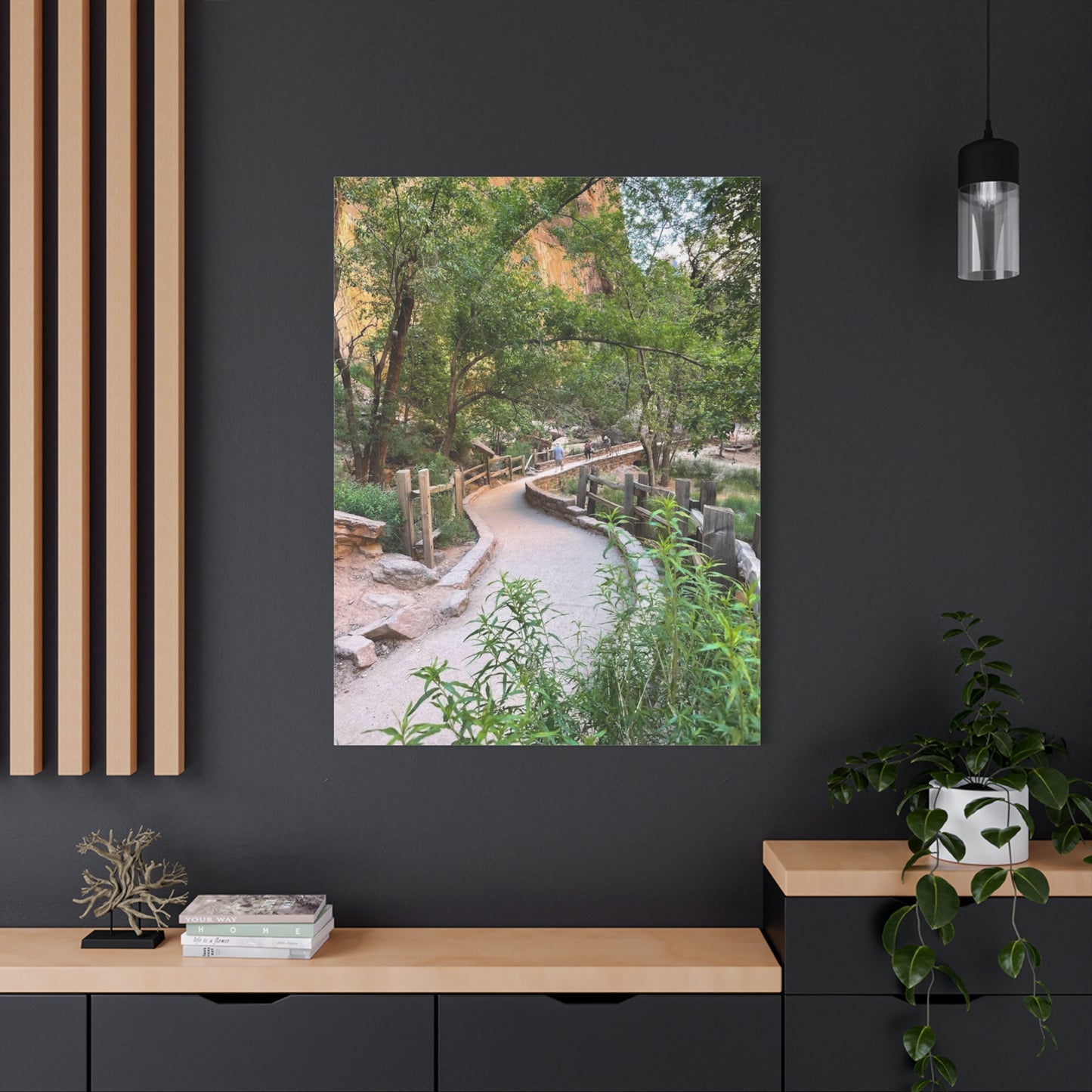 Nature Path Matte Canvas Wall Art - Scenic Landscape Decor
