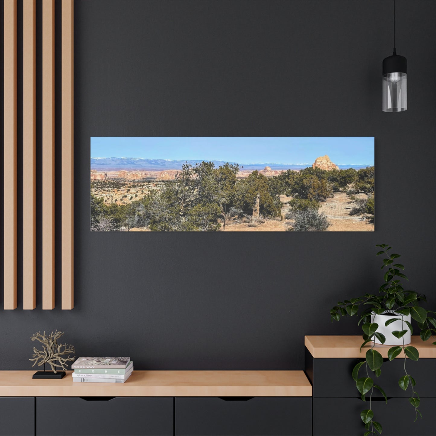 Desert Landscape Canvas Wall Art – 1.25" Matte Stretched Decor for Nature Lovers