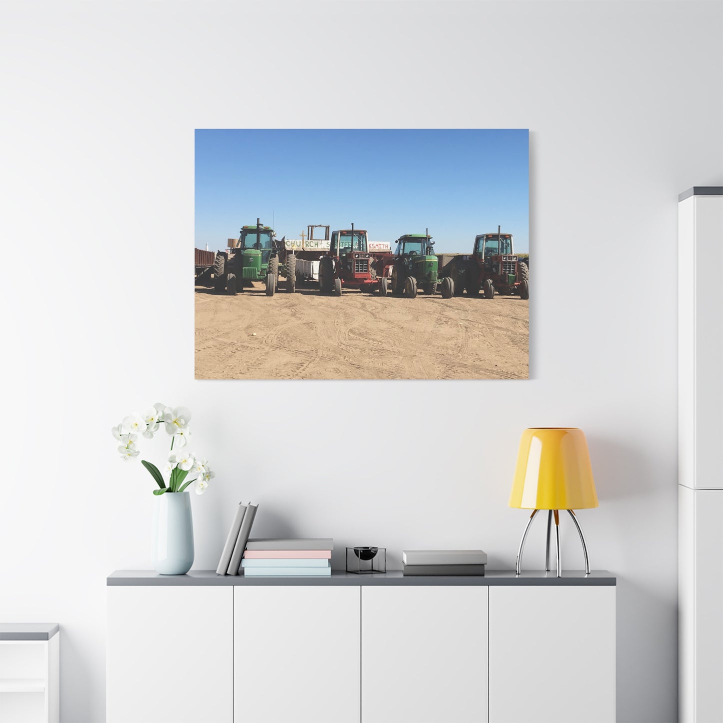 Farming Tractors Canvas Art - Stretched Matte Wall Decor