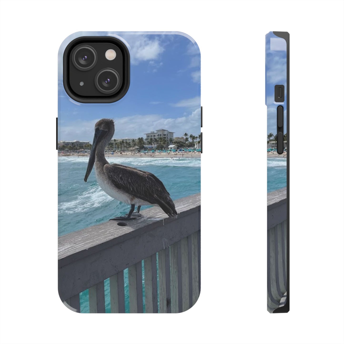 Coastal Pelican Tough Phone Cases - Durable Protection with Ocean Vibe