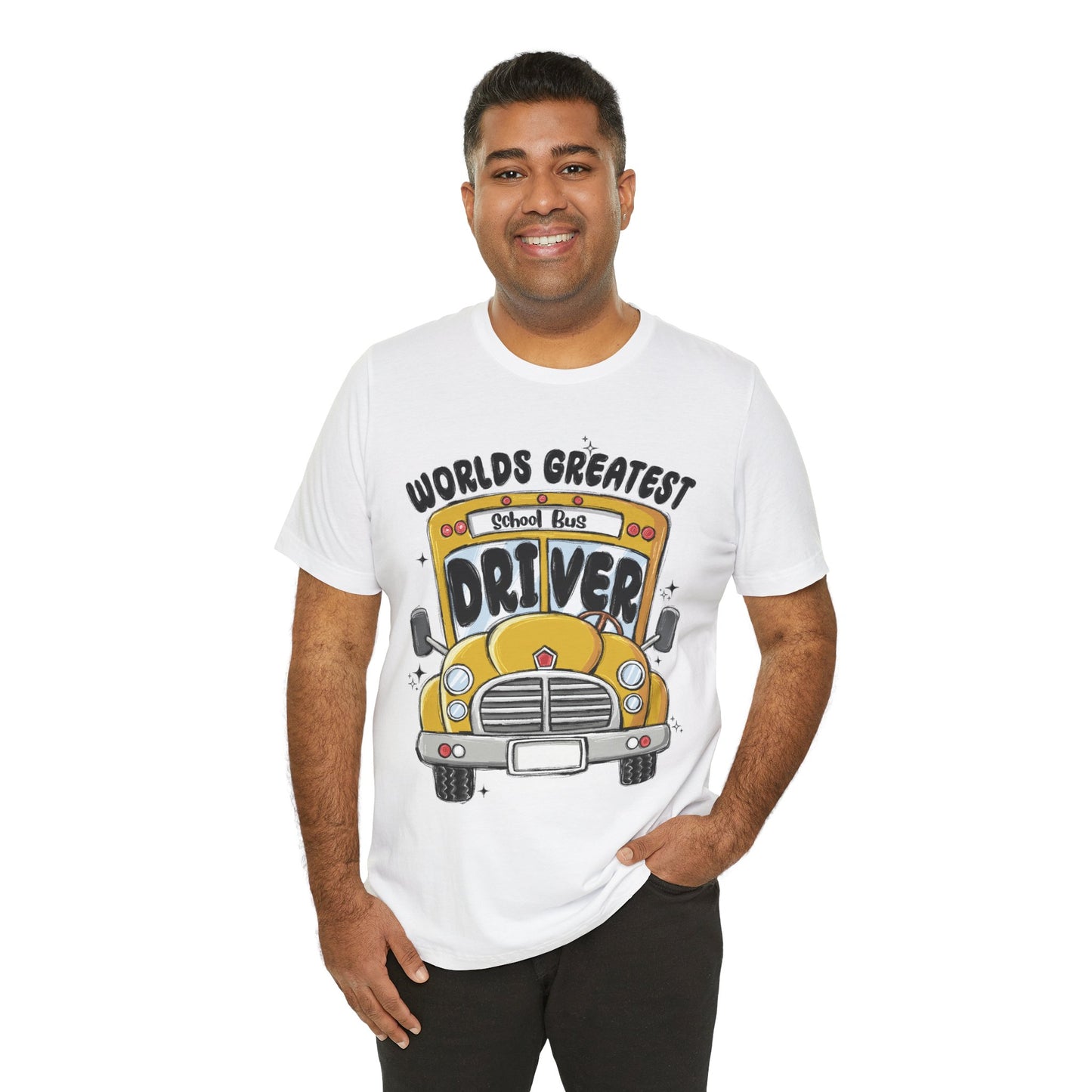World's Greatest School Bus Driver Tee - Unisex Jersey Short Sleeve