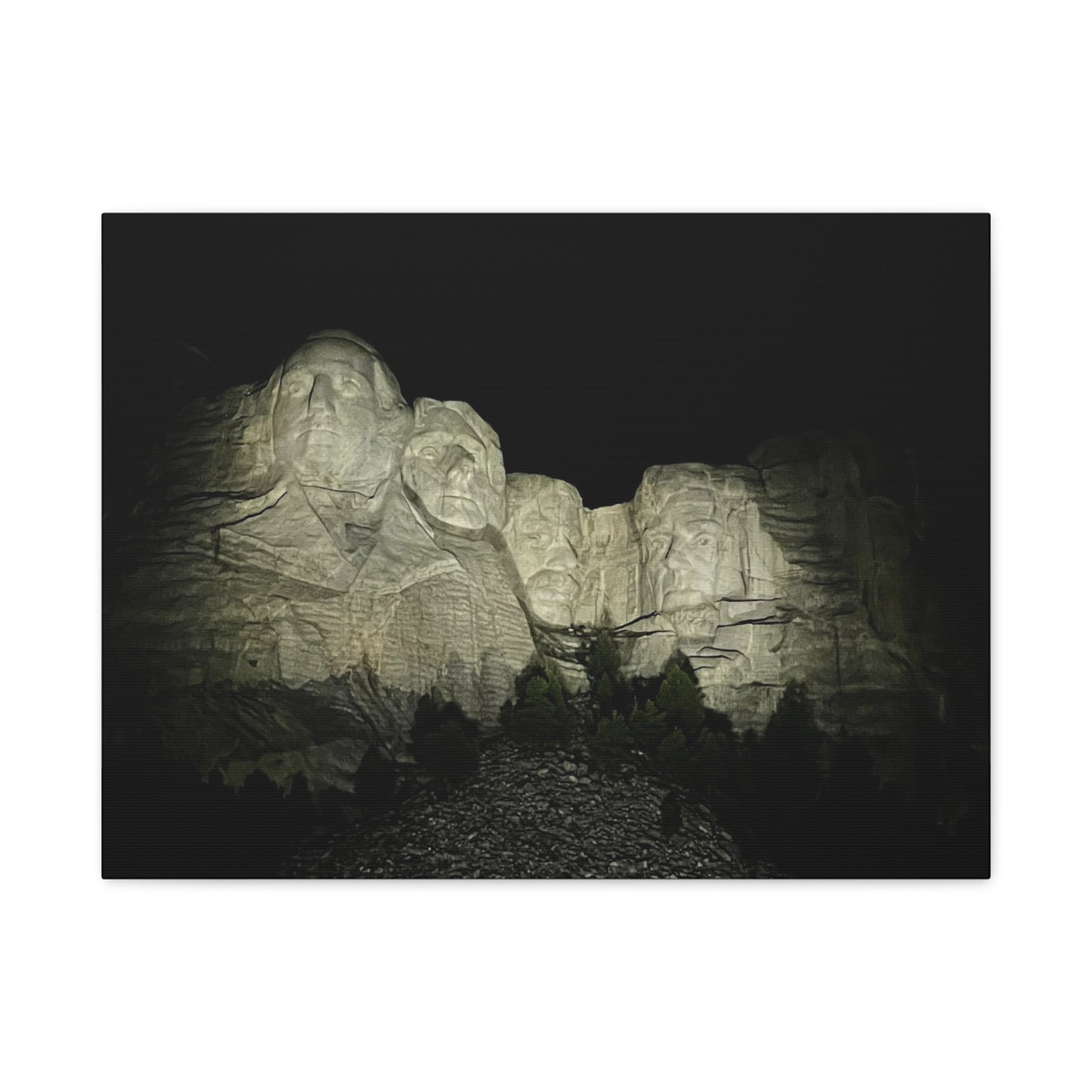 Mount Rushmore Matte Canvas Wall Art - Stretched, 1.25"