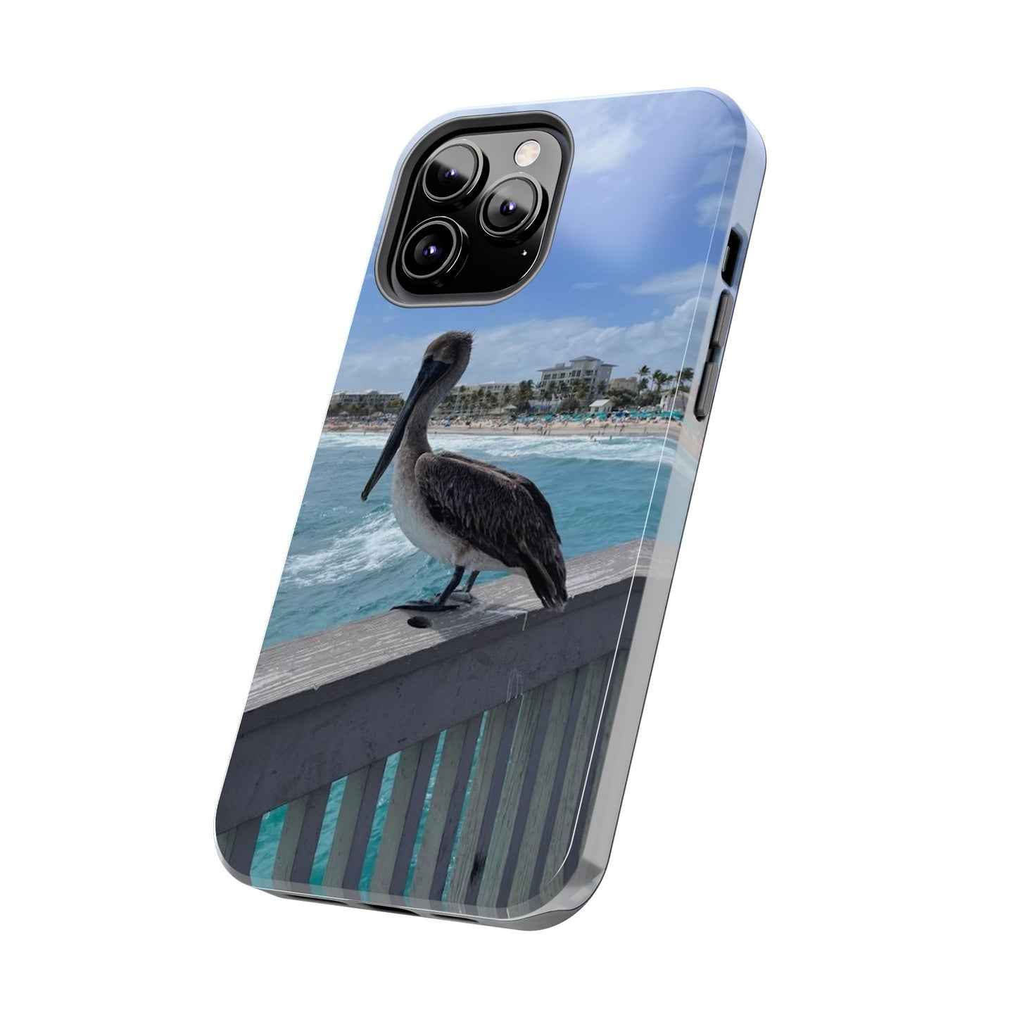 Coastal Pelican Tough Phone Cases - Durable Protection with Ocean Vibe