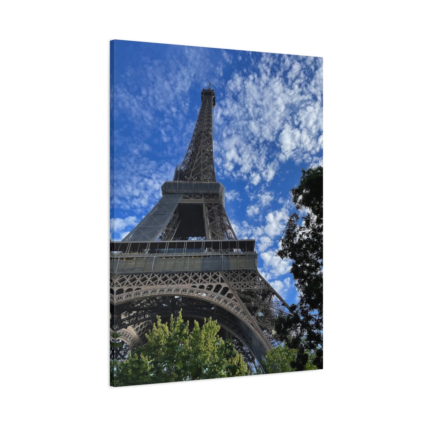 Eiffel Tower Canvas Wall Art – Stretched Matte Print for Paris Lovers