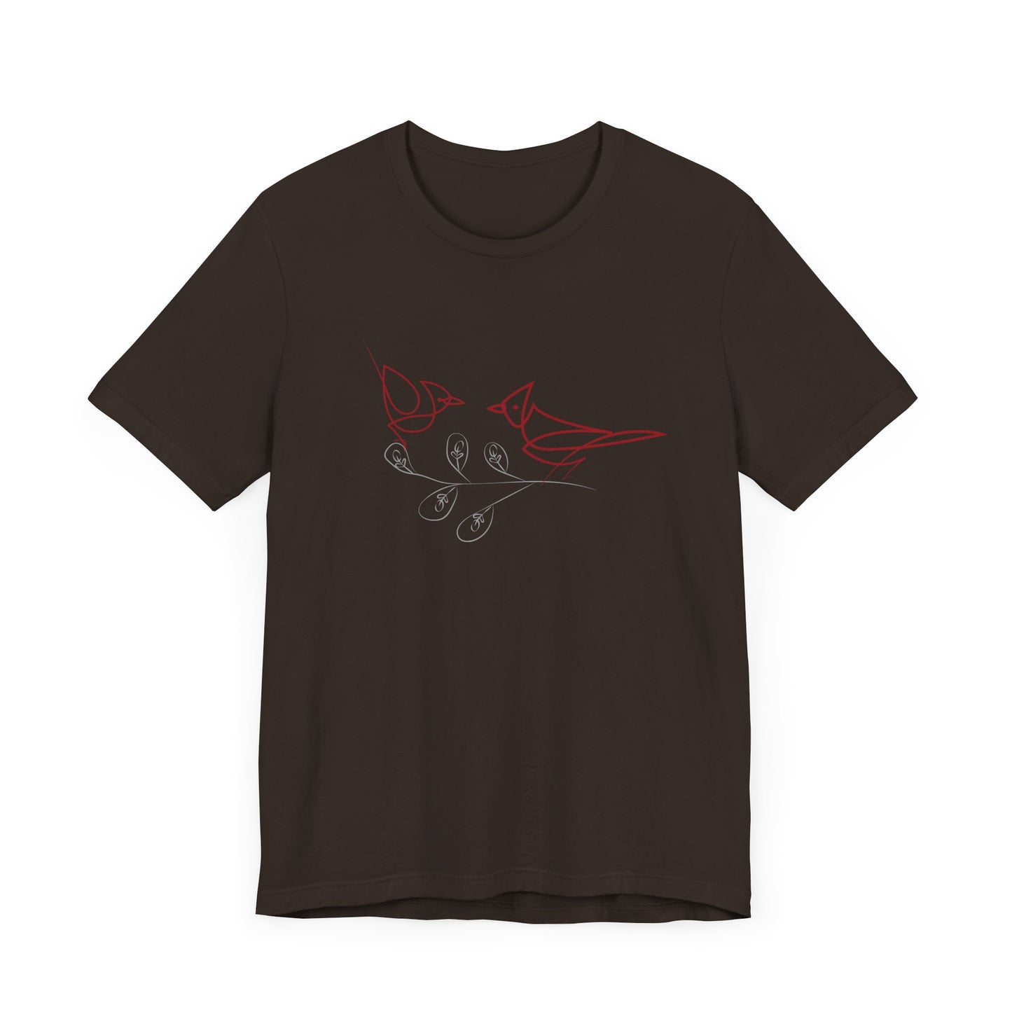 Cardinal Bird Short Sleeve Tee - Unisex Jersey T-Shirt