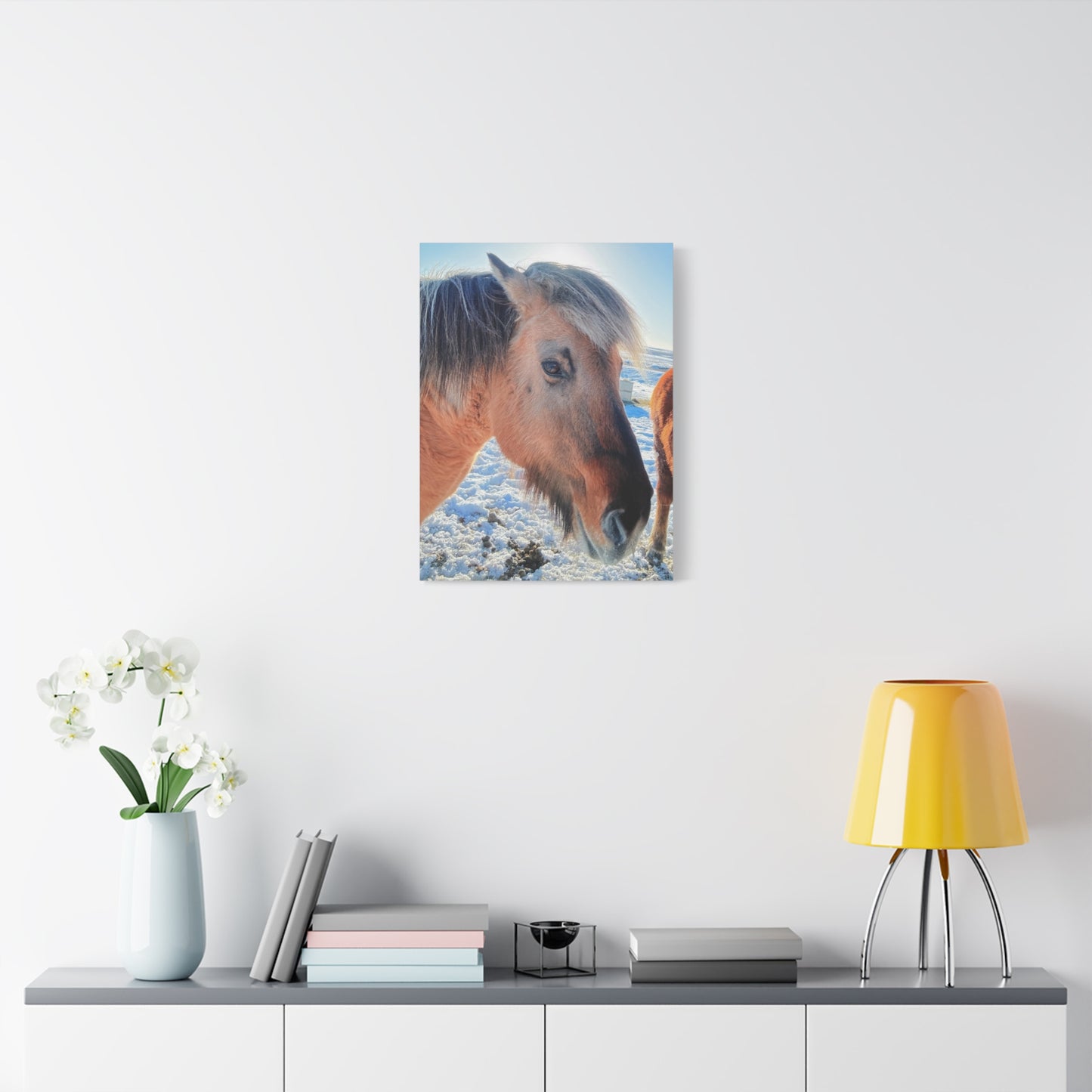 Beautiful Horse Canvas Wall Art - Stretched Matte Print for Animal Lovers