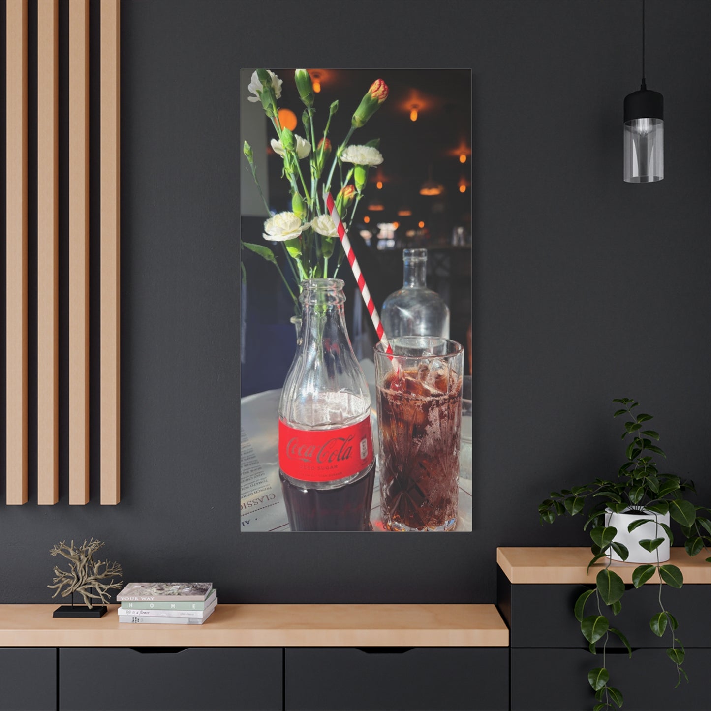 Retro Coca-Cola Canvas Wall Art - 1.25" Stretched Print for Home Decor