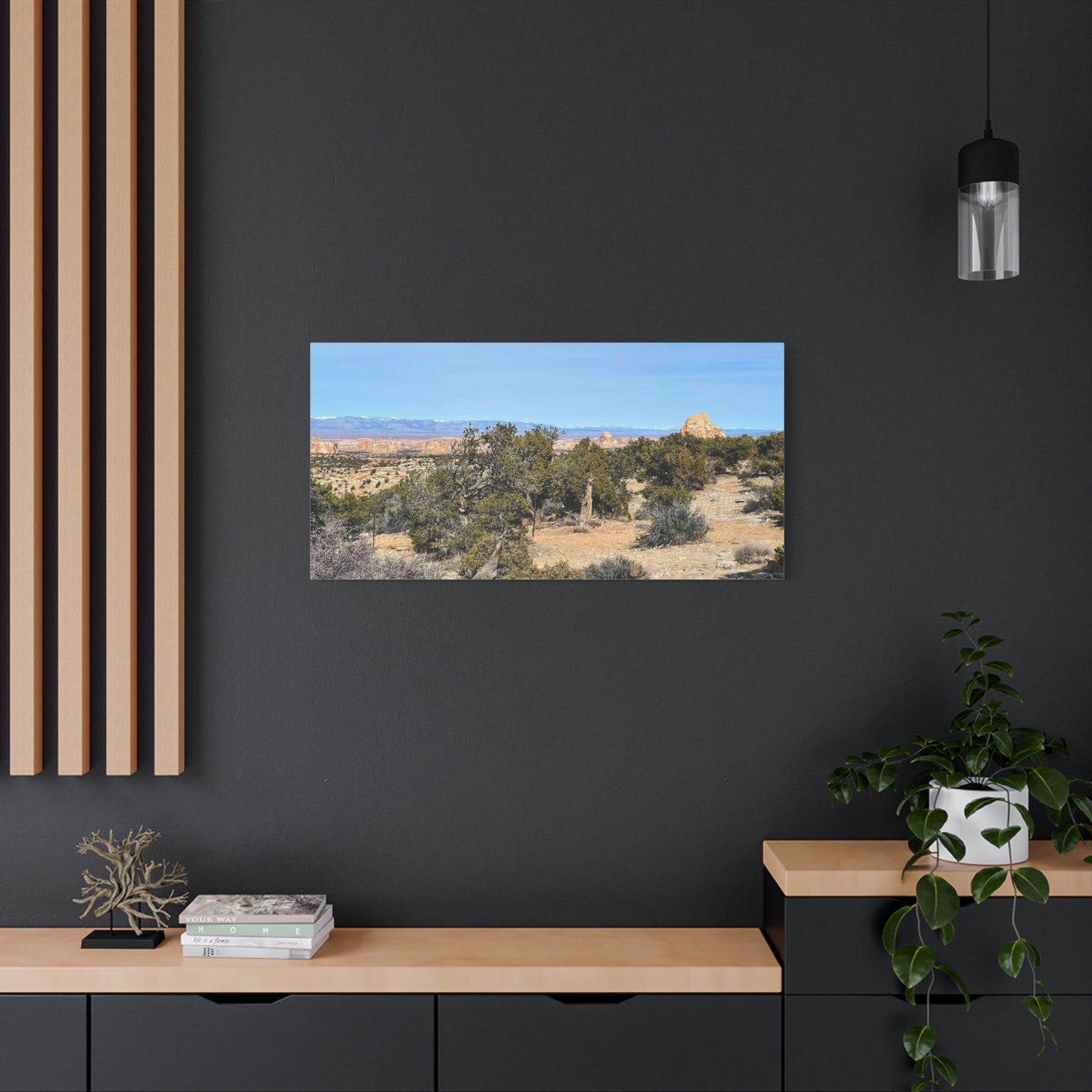 Desert Landscape Canvas Wall Art – 1.25" Matte Stretched Decor for Nature Lovers