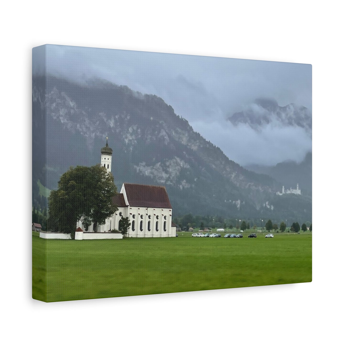 Scenic Matte Canvas Art - Tranquil Mountain Landscape Germany