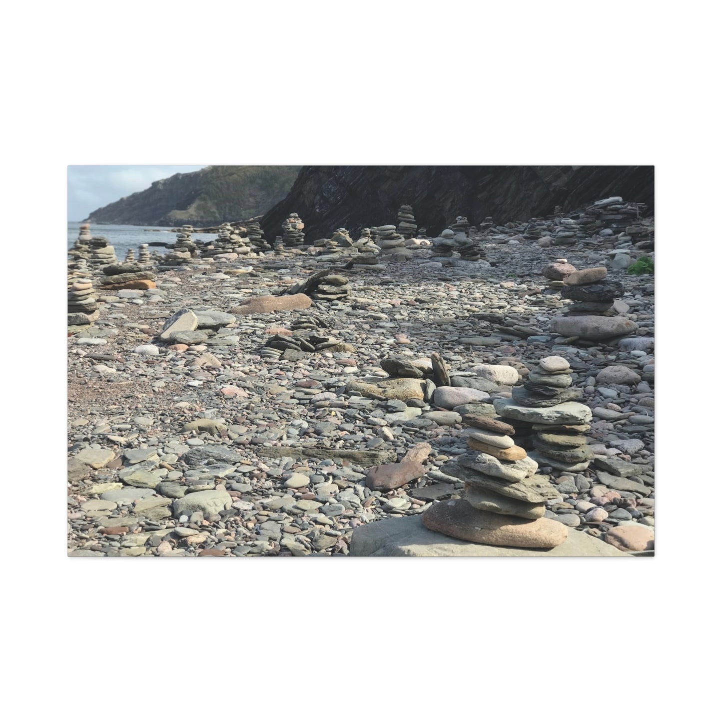 Peaceful Rock Stack Art Canvas - Nature-Inspired Wall Decor