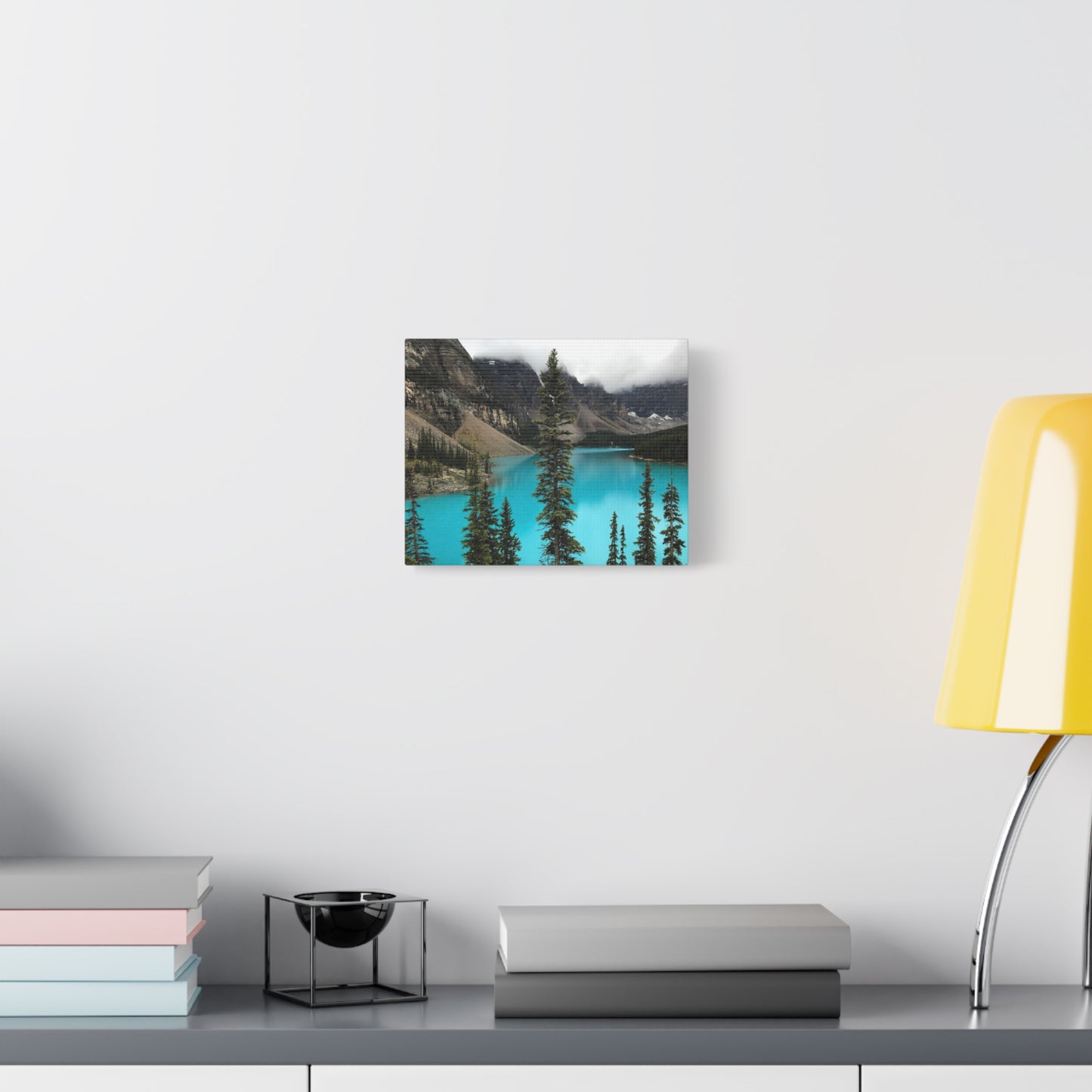 Scenic Landscape Canvas Wall Art - Tranquil Mountain Lake Decor