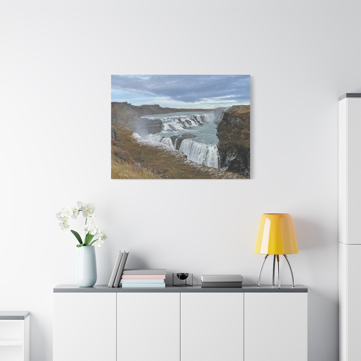 Serene Waterfall Canvas Wall Art - Tranquil Nature Decor