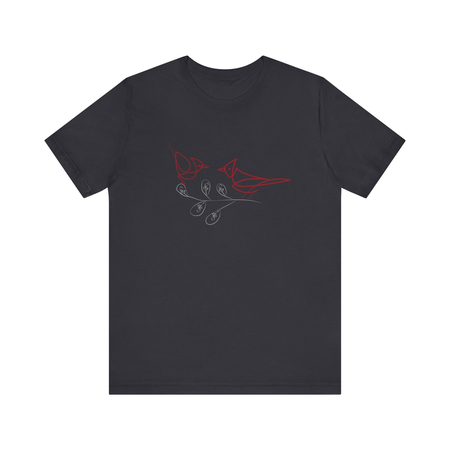Cardinal Bird Short Sleeve Tee - Unisex Jersey T-Shirt