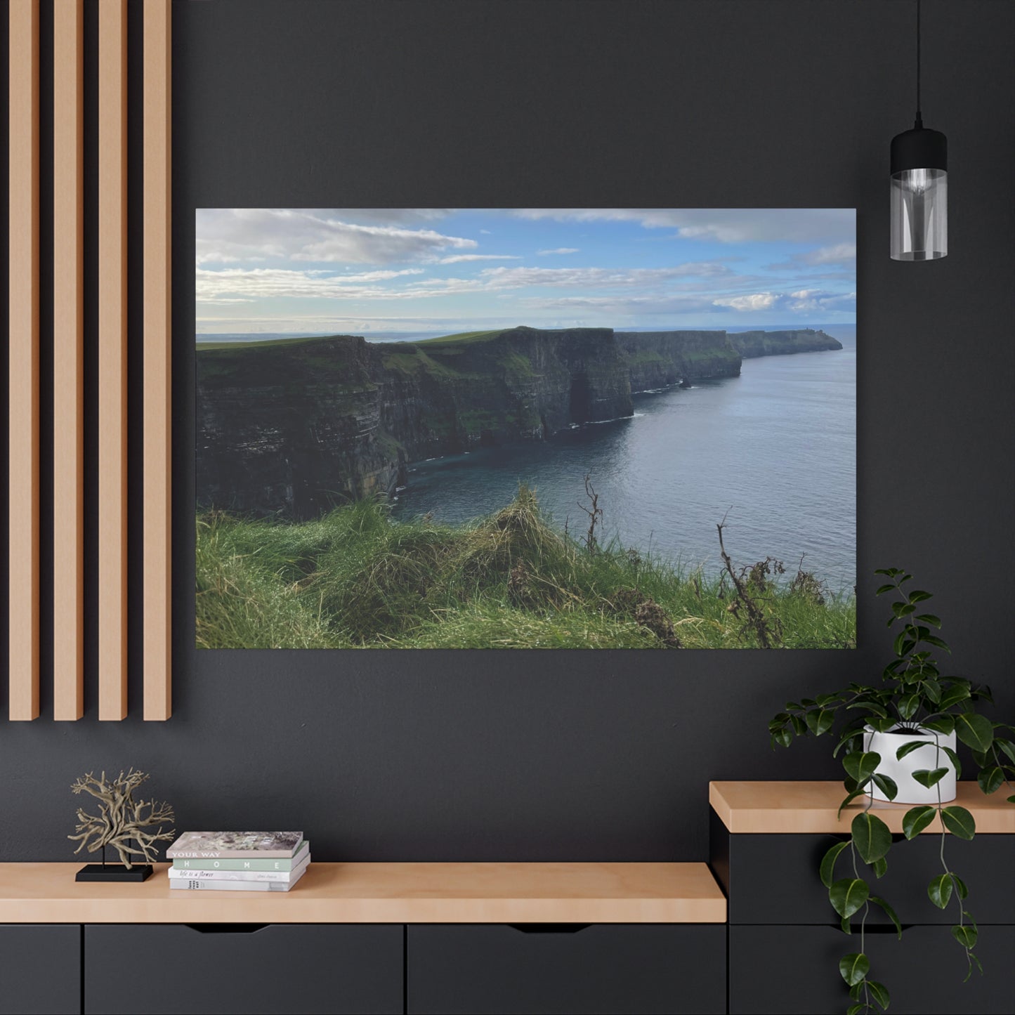 Coastal Cliffs Matte Canvas Wall Art - Tranquil Nature Decor