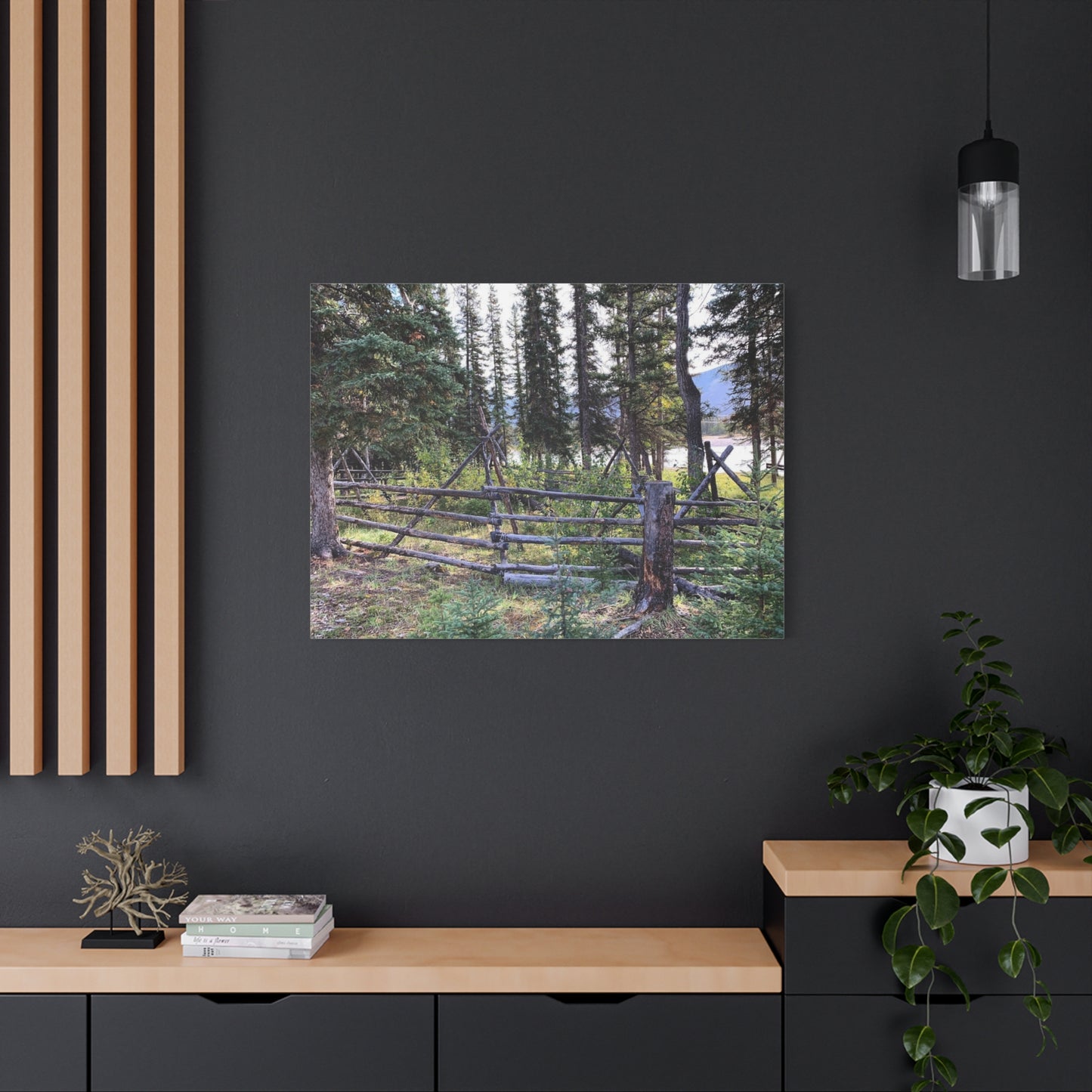 Nature-Inspired Wall Art Canvas Print - Tranquil Forest Scene