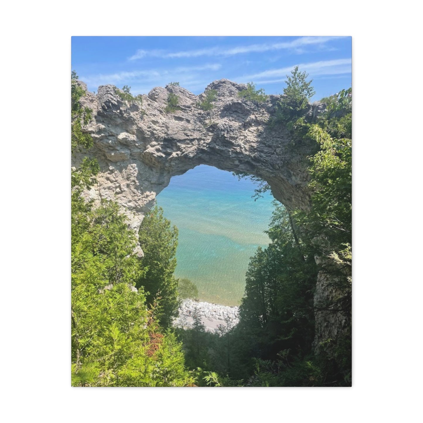 Scenic Nature Canvas - Arch Rock Artwork