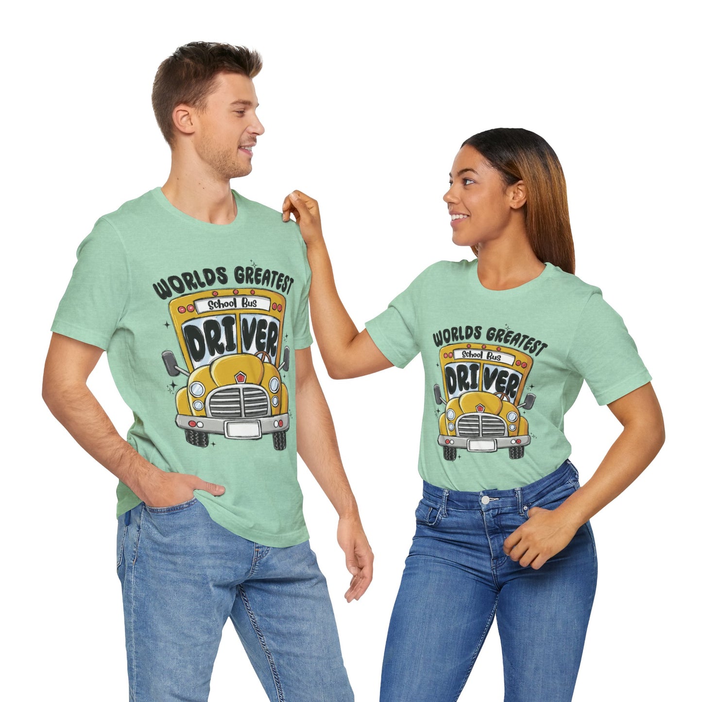 World's Greatest School Bus Driver Tee - Unisex Jersey Short Sleeve