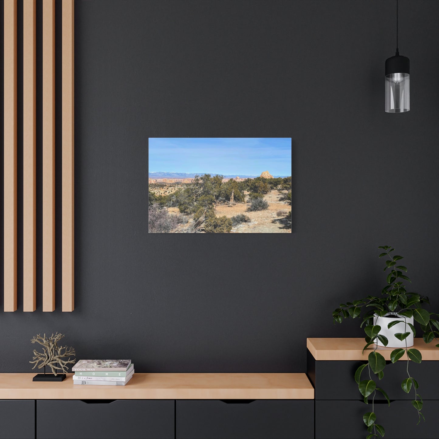 Desert Landscape Canvas Wall Art – 1.25" Matte Stretched Decor for Nature Lovers